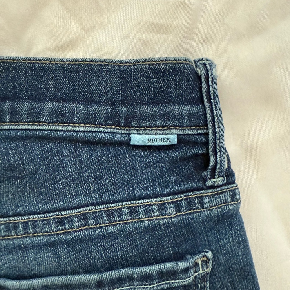 MOTHER Straight Leg Jeans - Indigo - Picture 4 of 10